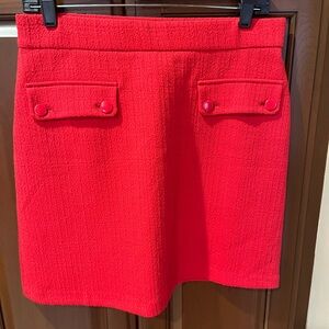 LOFT Vibrant Red Mini Skirt